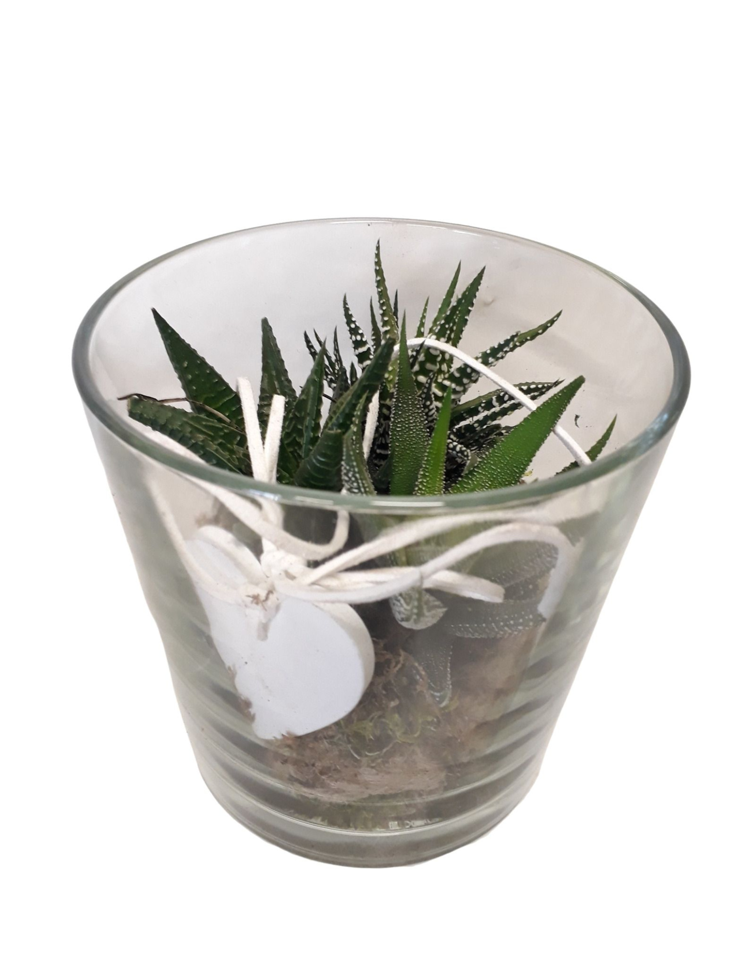 534HAW Cil.glas + jute mini haw.mix, D 13 cm