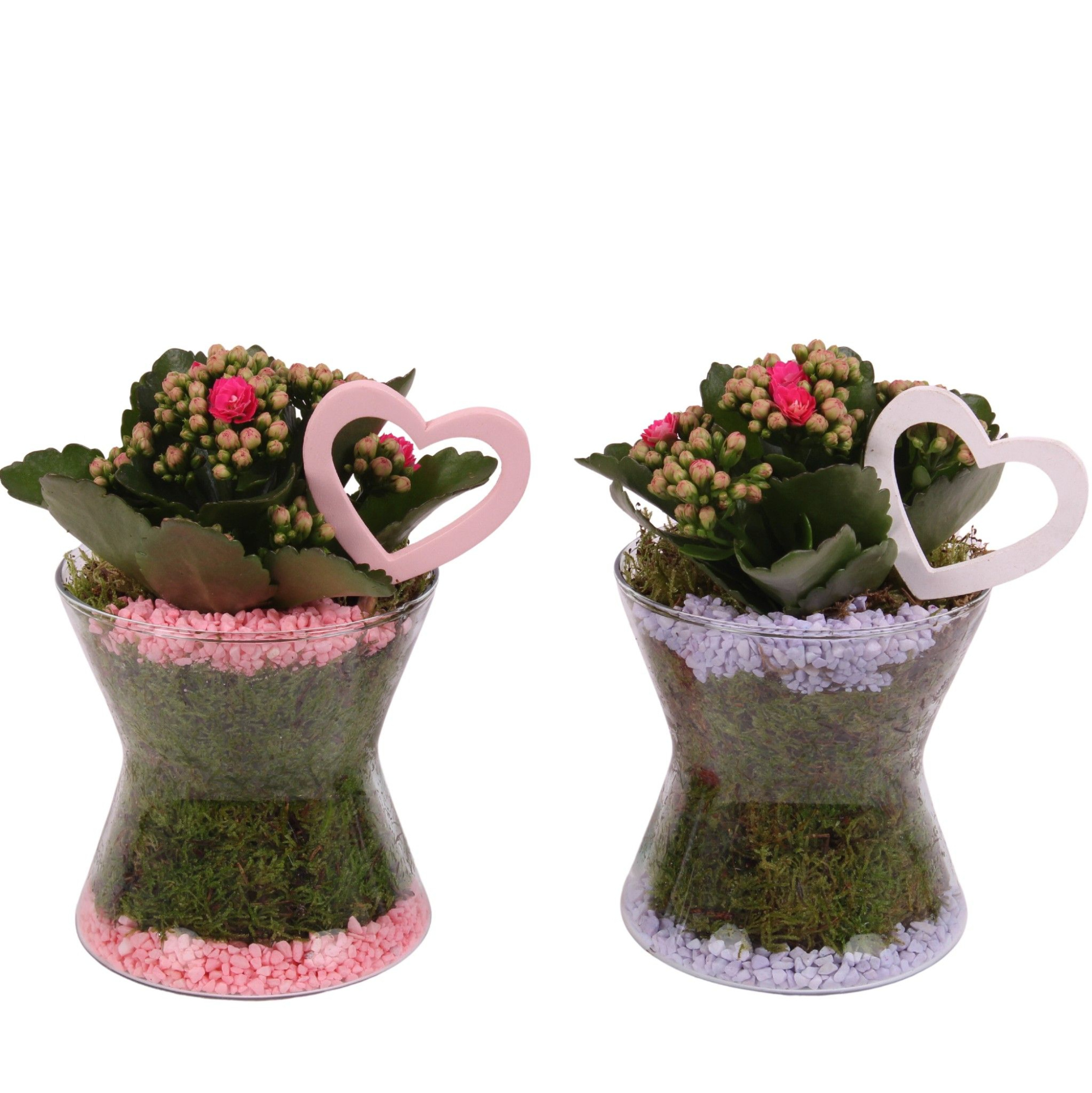 Mothersday Arr. Indoor Glass Hourglass Ø13cm 1PP, D 13