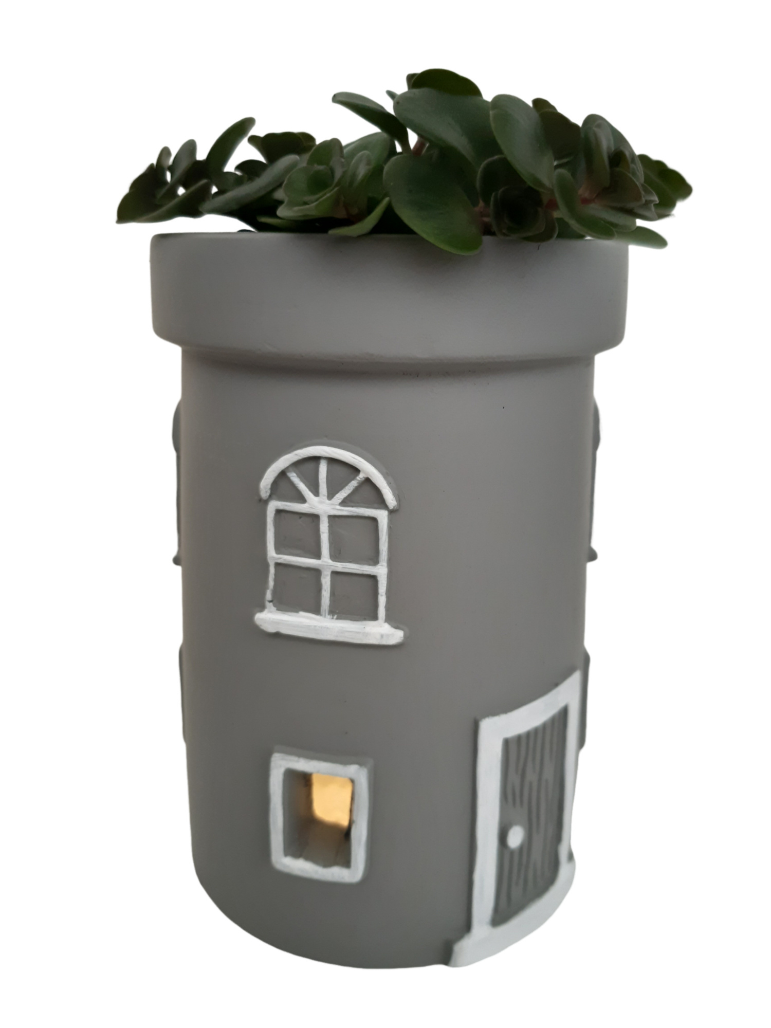 NEW 2026 LHTG8TOR Lighthouse tower grijs 8cm Sedum Tornado, D 8