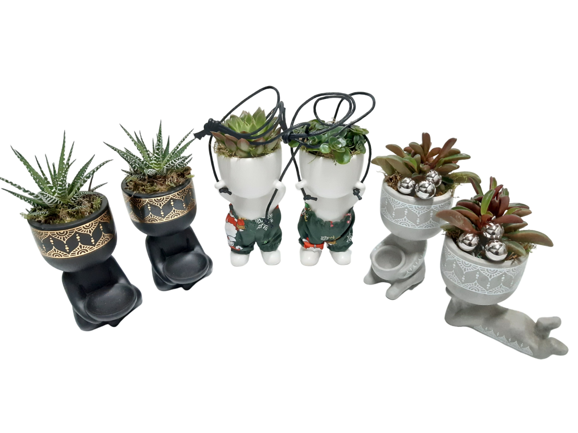 XMASMIX Chillingsmix zwart,grijs,wit KERST, D 8 cm