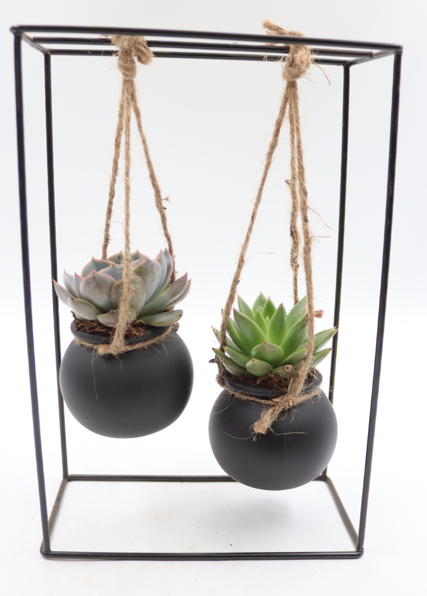 Rek Zwart duo glas zwart, D 20