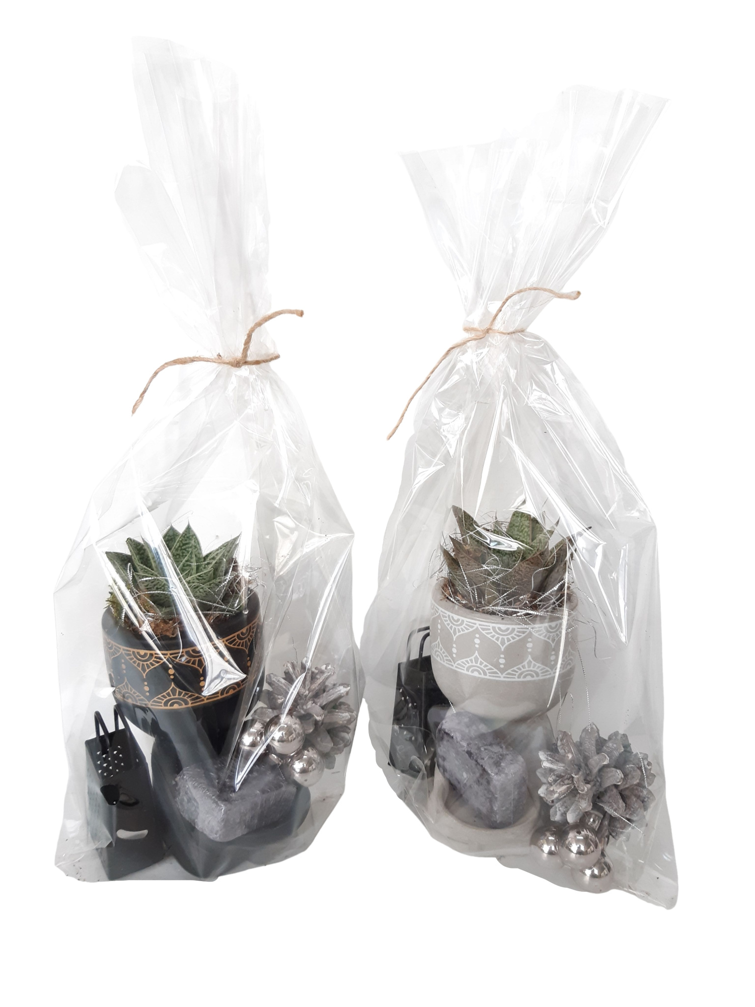 BGP10KST16 Buddha Zwart/Grijs Giftpack + Aromacube Kerst, D 10 cm