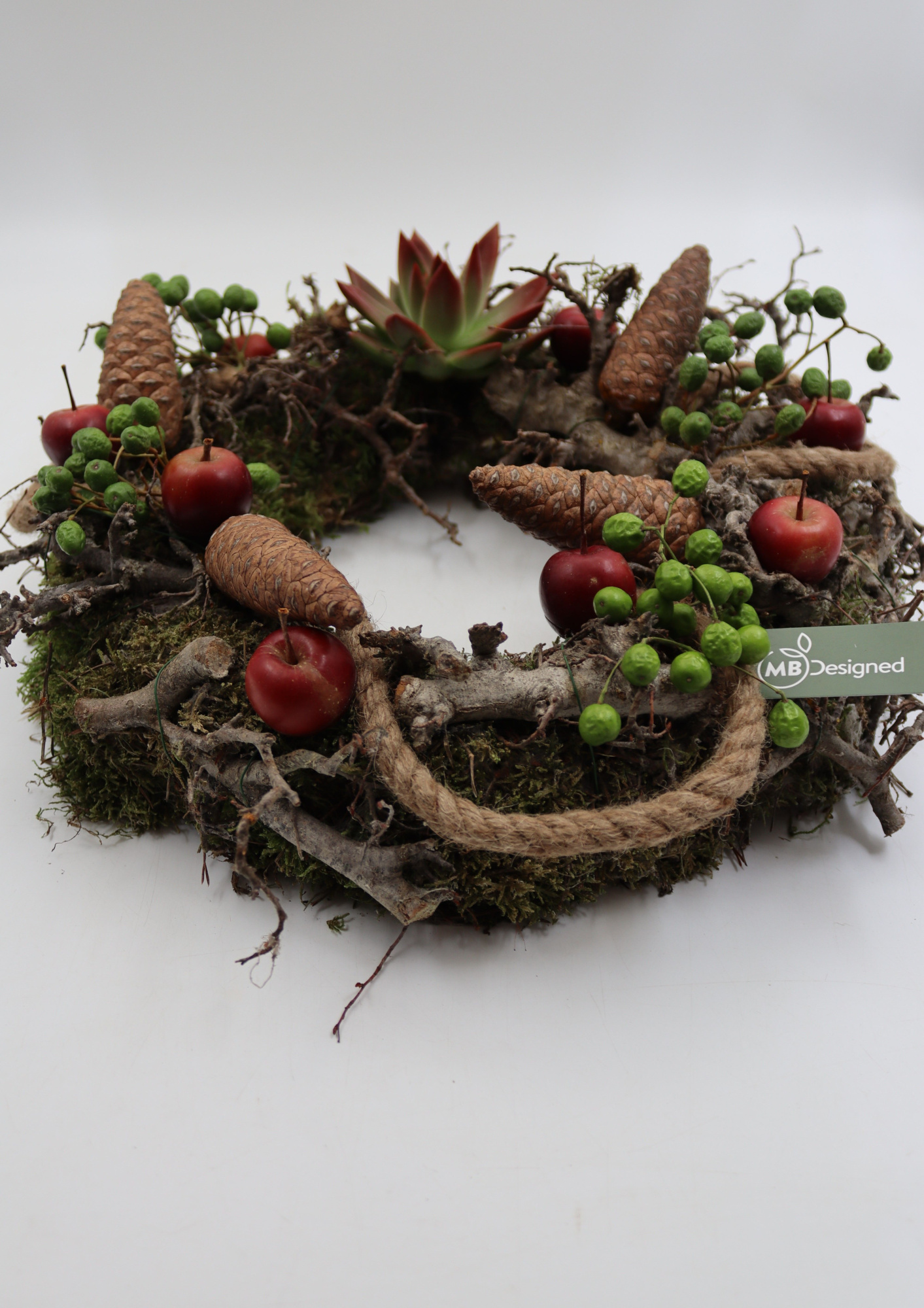 Moskrans/bonsai/Echeveria, D 35 cm