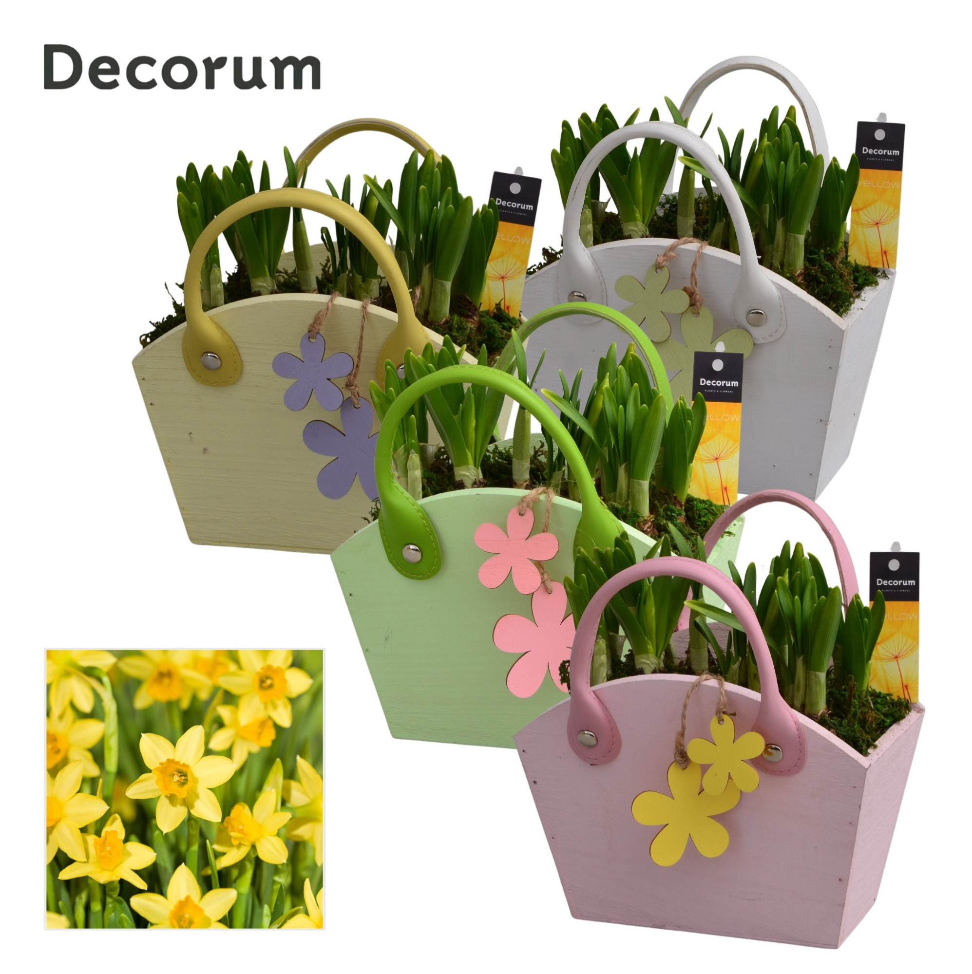 Narcis Wooden Bag HL15877, D 18