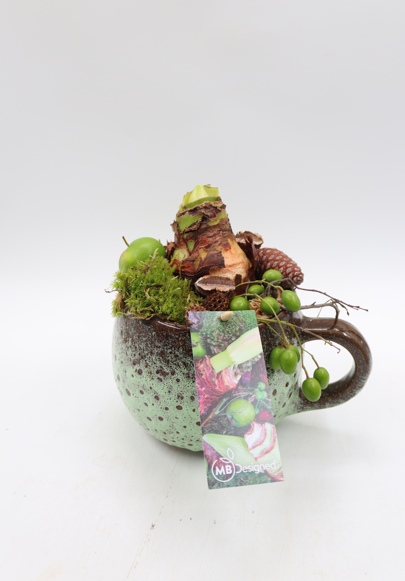 Amaryllis luxe keramiek kop, D 15 cm