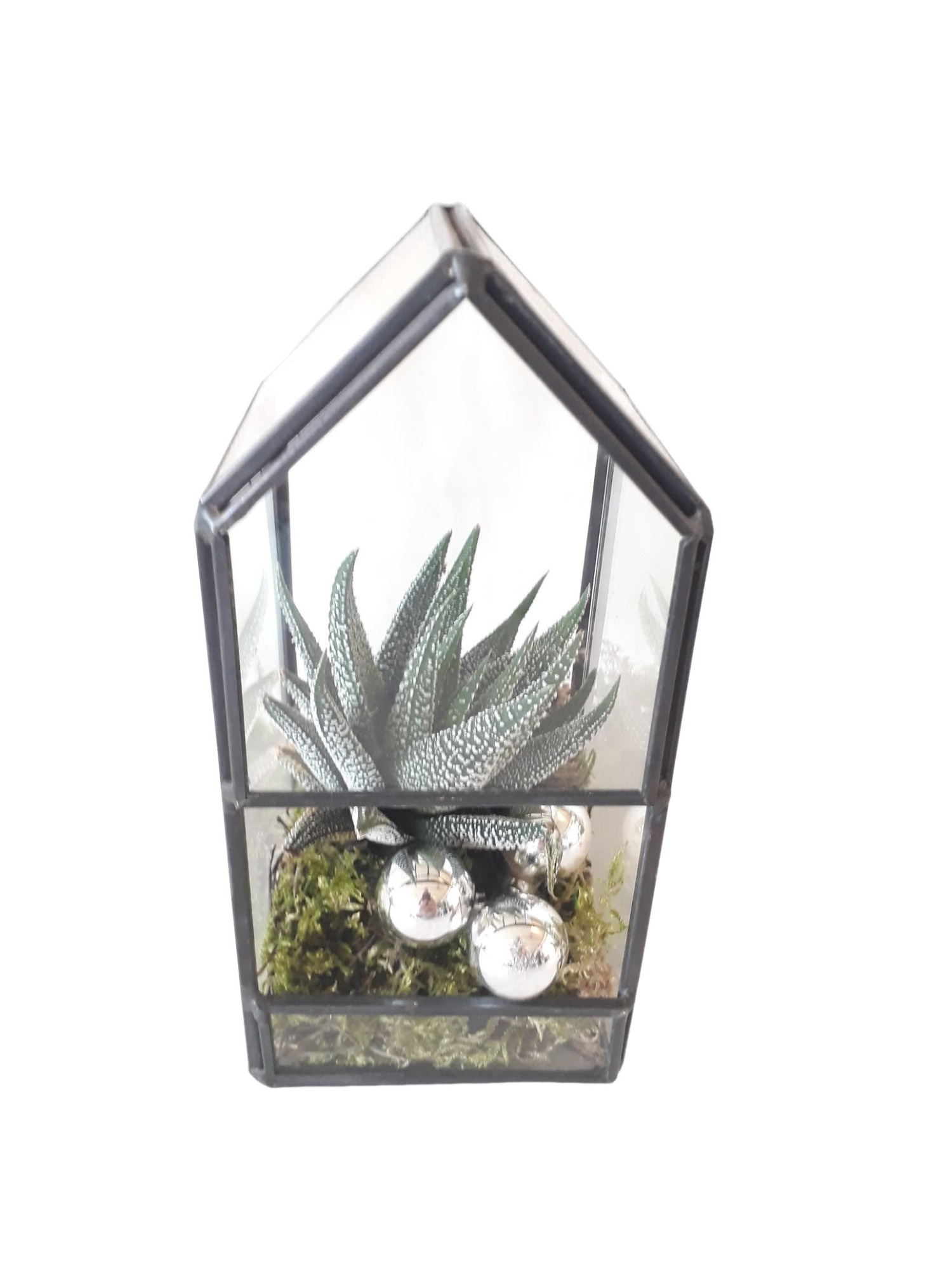 GHK8KST Glass House Mini Terrarium Kerst, D 8 cm