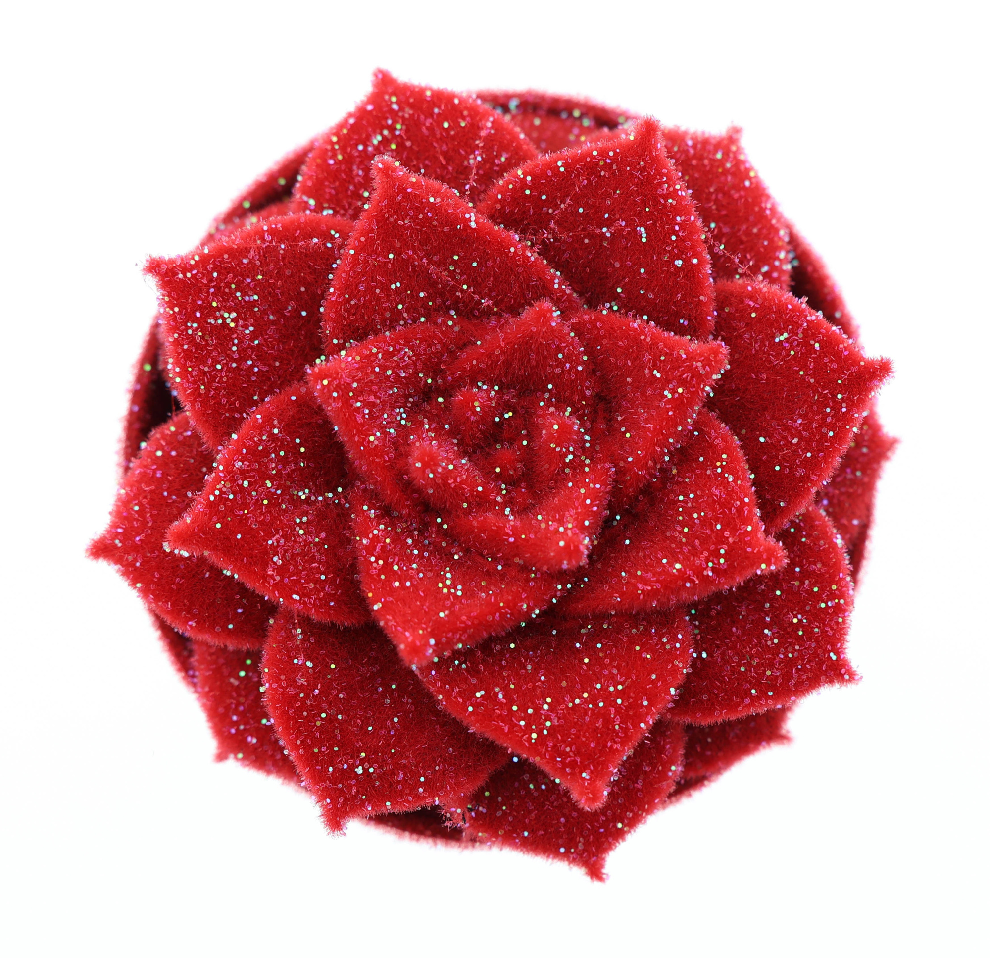 Velvet purper rood + glitter, D 8,5