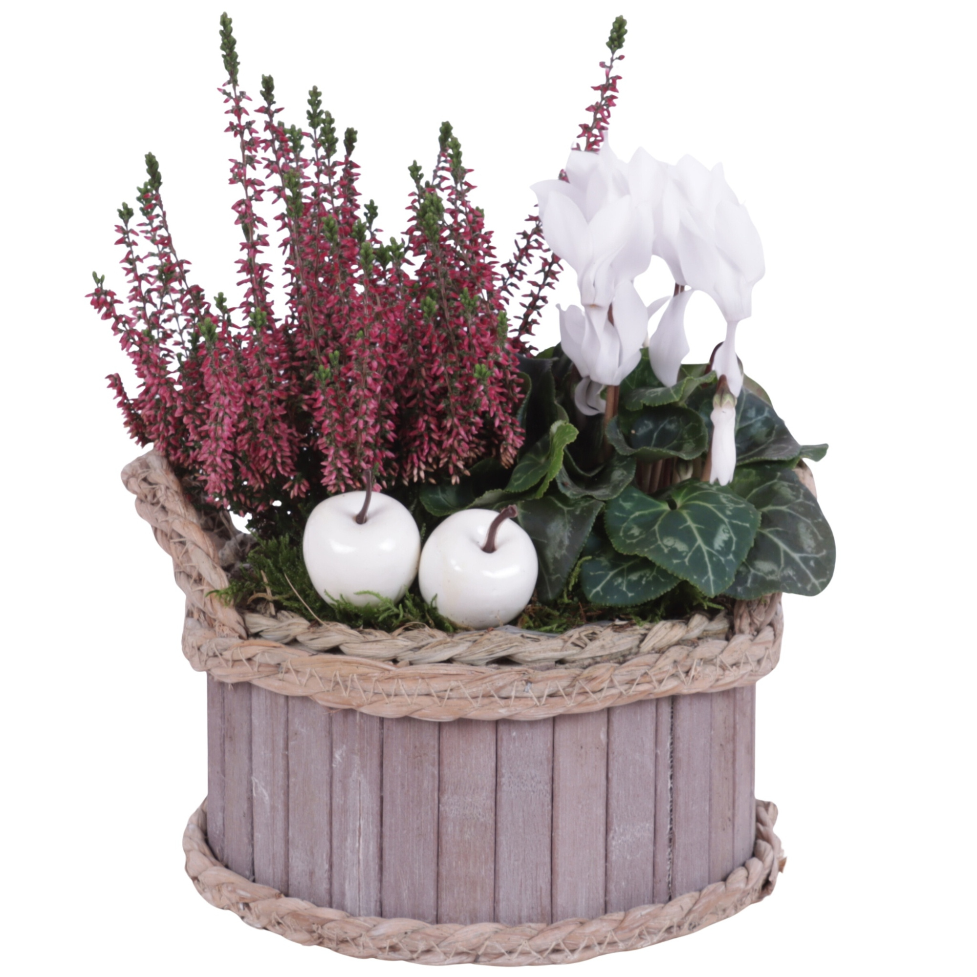 All Saints Arr. Outdoor Willow Pot Round Waterhyacinth Rim Ø19cm, D 19