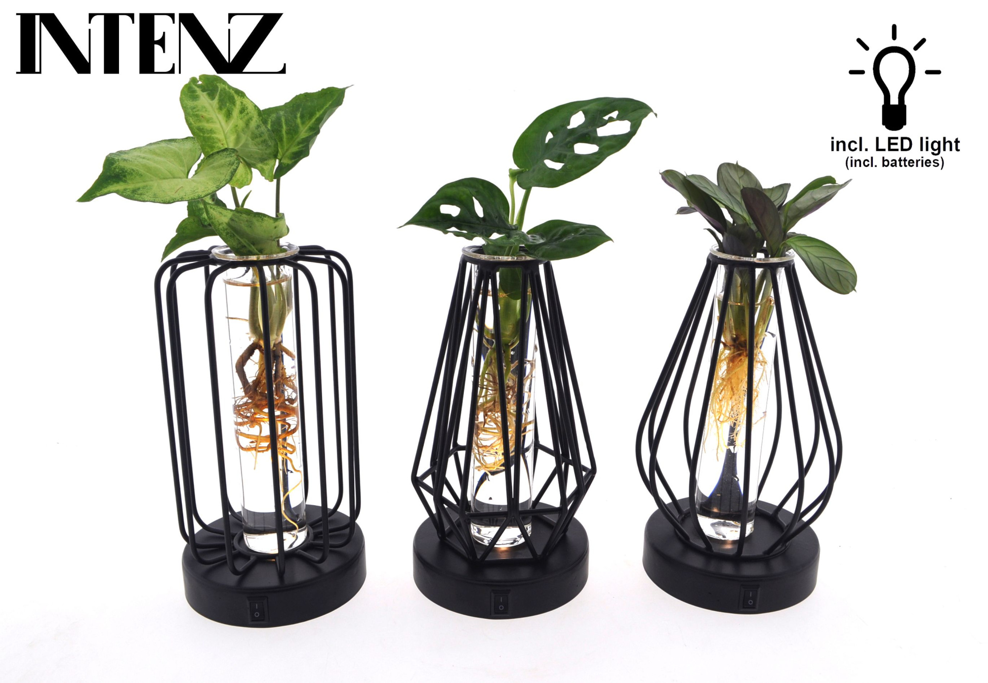 Mix in Turijn glas + led - levertijd: 24 uur, D 7 cm