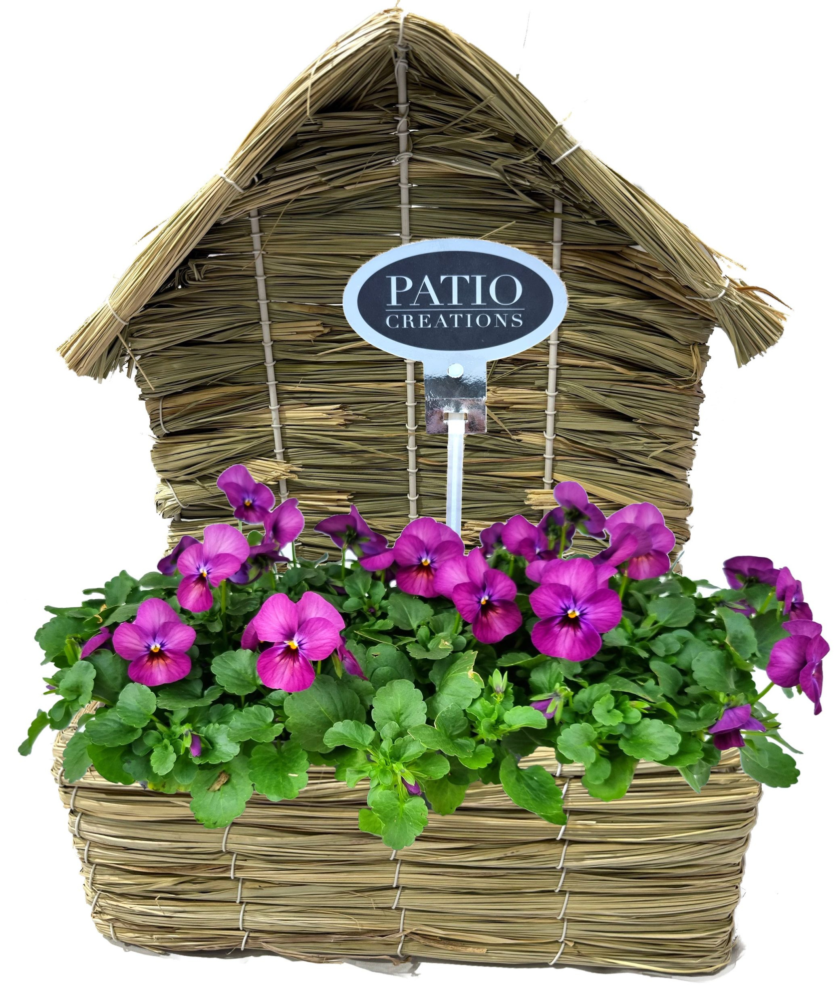 V819-9003 Viola gras vogelhuis M, D 31 cm