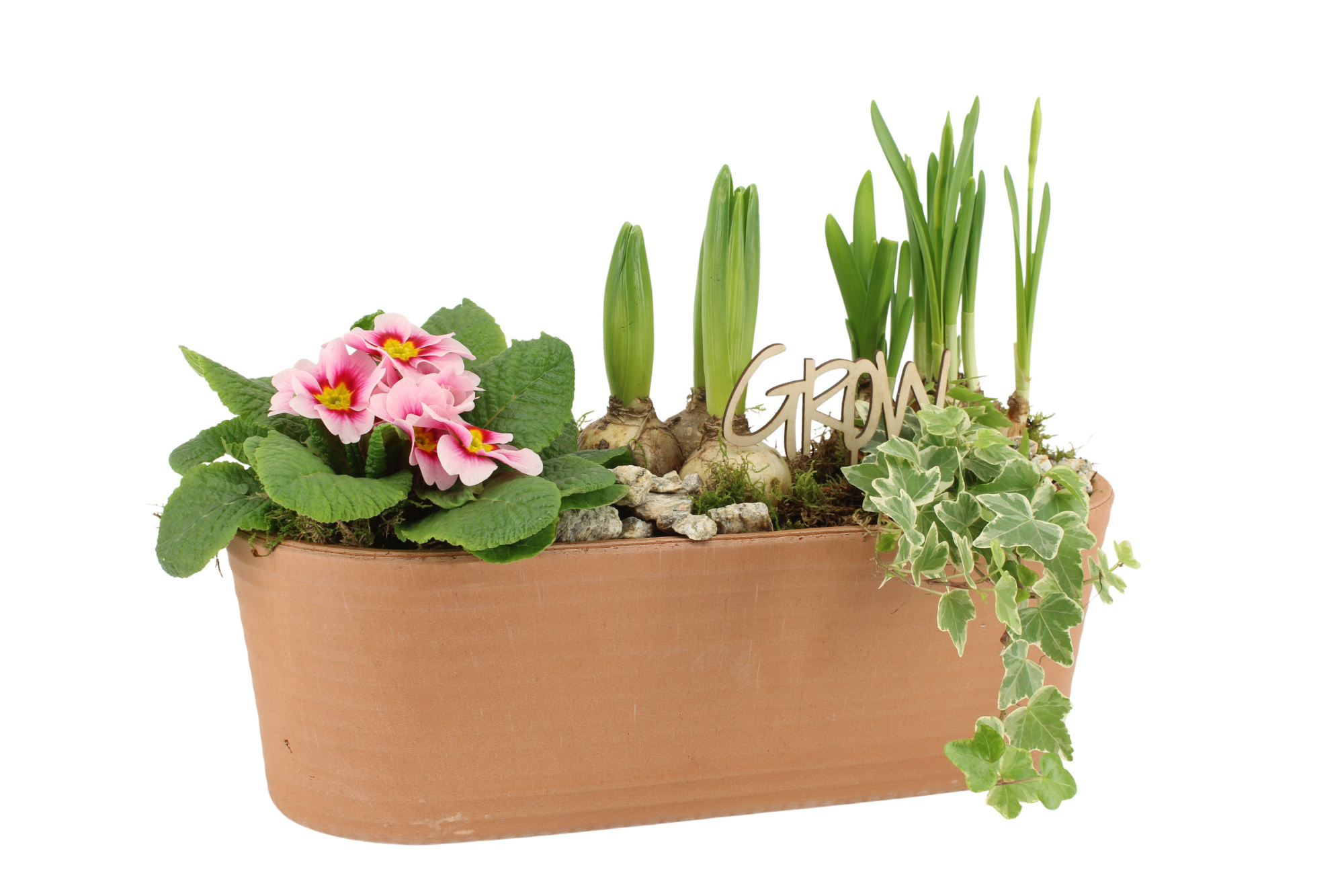 11332: Outdoor spring arrangement, D 38 cm