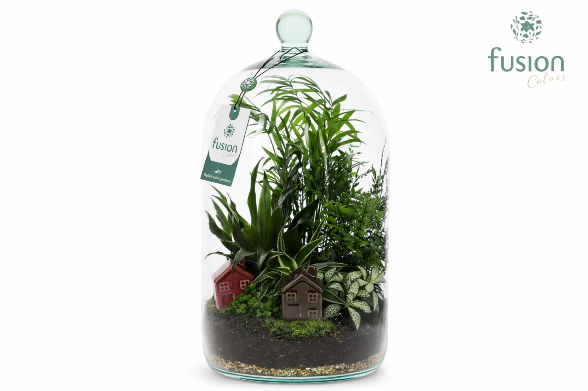 Green Bottle Novella Large met arrangement, D 19